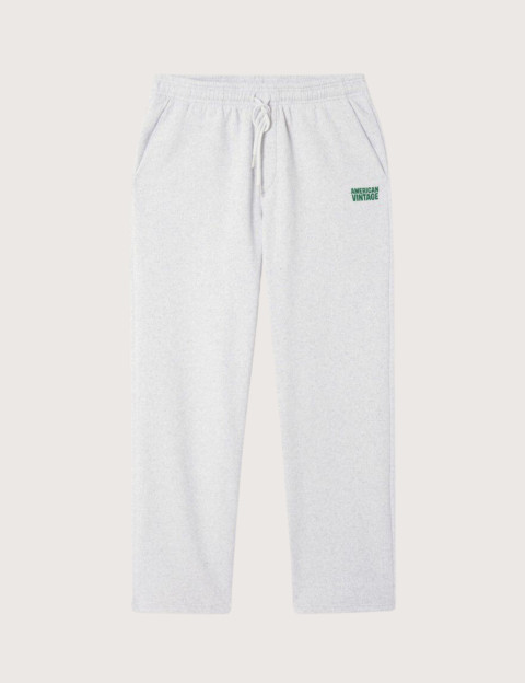 Bas de Jogging Droit Homme Baptown Gris Chiné